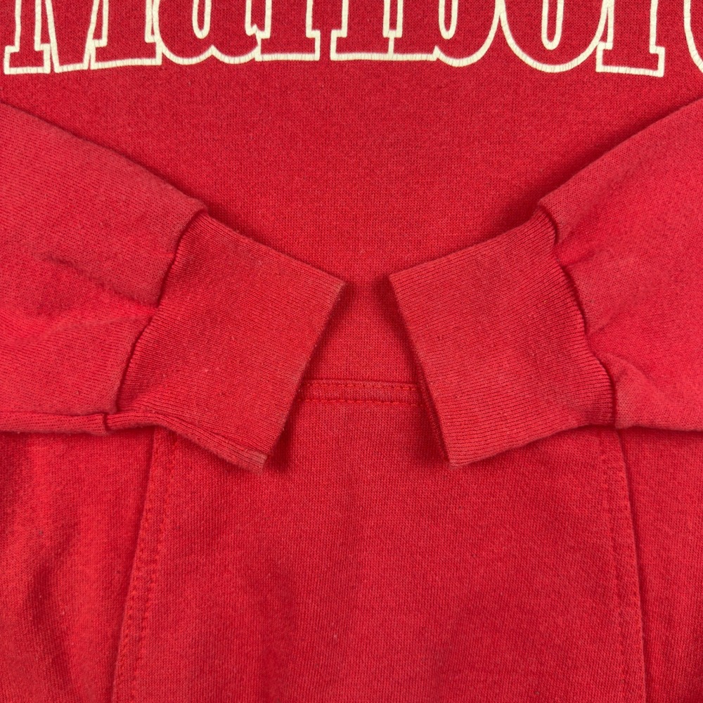 Vtg 90s Marlboro Hoodie Mens Large Red Spellout Tultex USA Made Streetwear - Picture 4 of 12